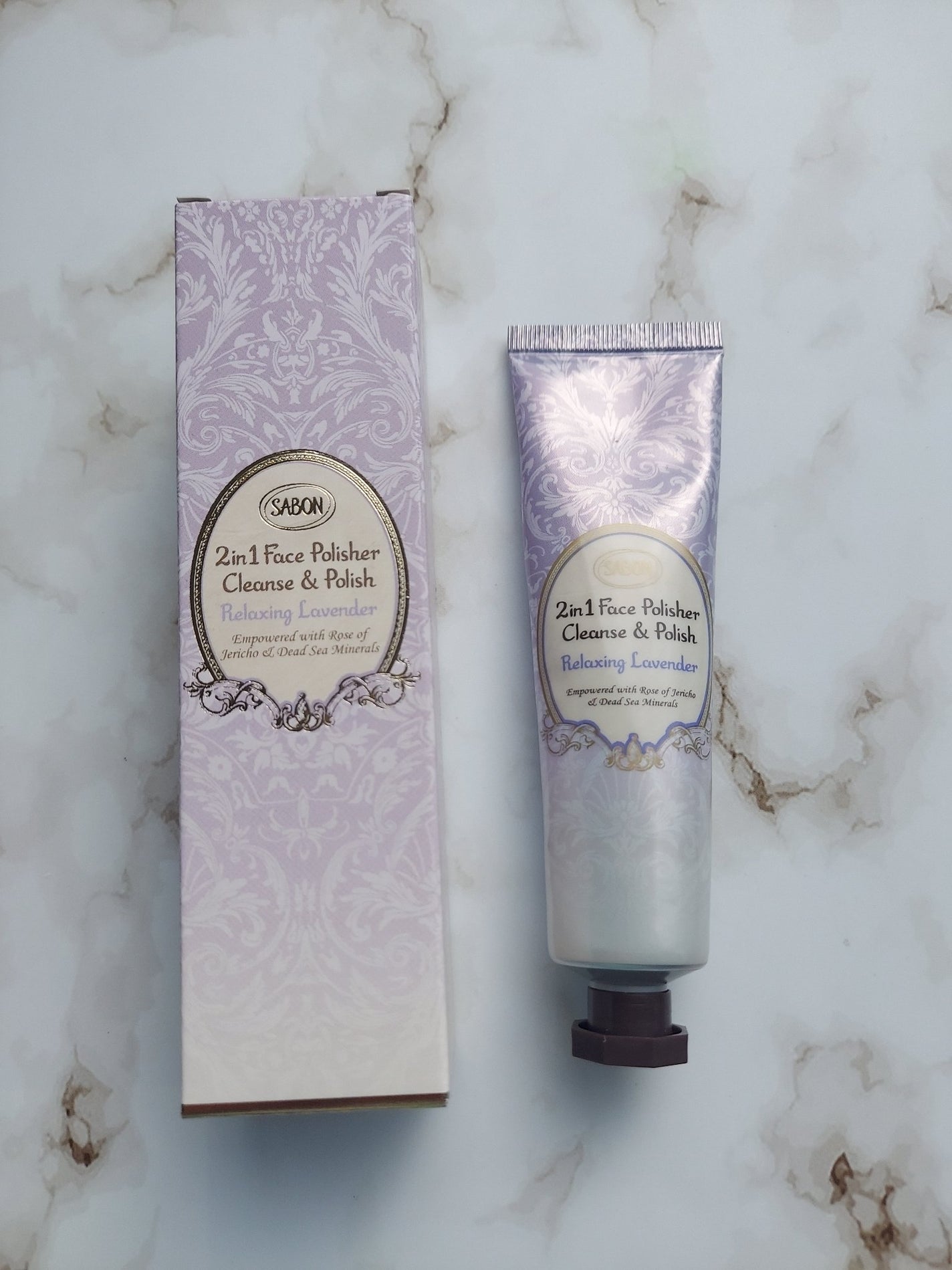 フェイスポリッシャー リラクシング(ラベンダー)/SABON/スクラブ・ゴマージュを使ったクチコミ(1枚目)