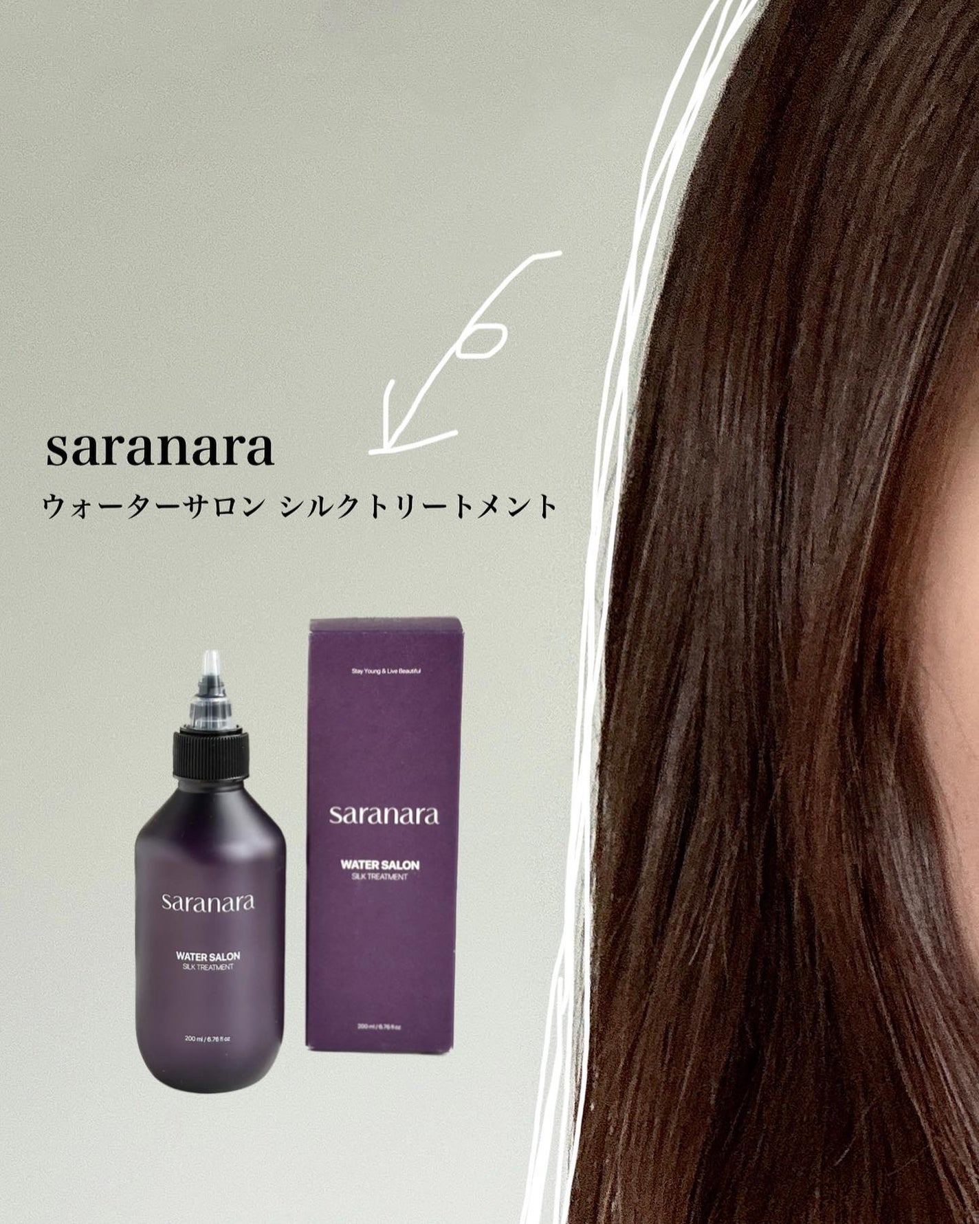 ウォーターサロン シルク トリートメント/SARANARA/洗い流すヘアトリートメントを使ったクチコミ(4枚目)