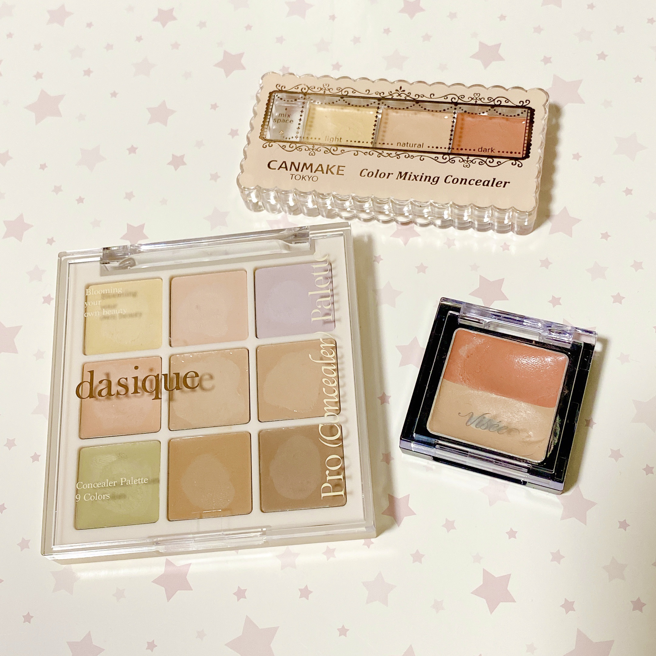 カラーミキシングコンシーラー/キャンメイク/パレットコンシーラーを使ったクチコミ（1枚目）