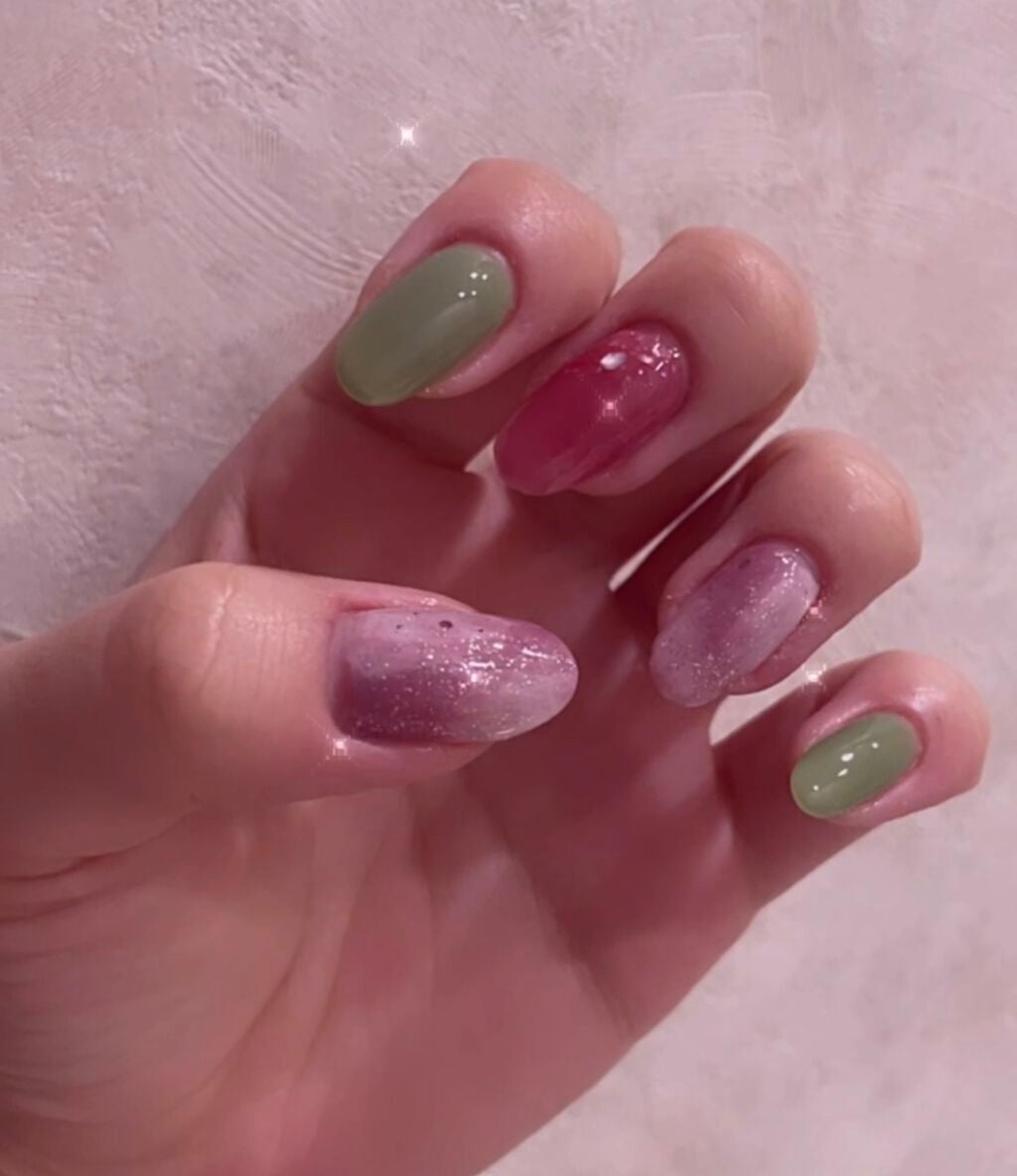 ジェルネイル(ライト対応)/セリア/ジェルネイルを使ったクチコミ(1枚目)