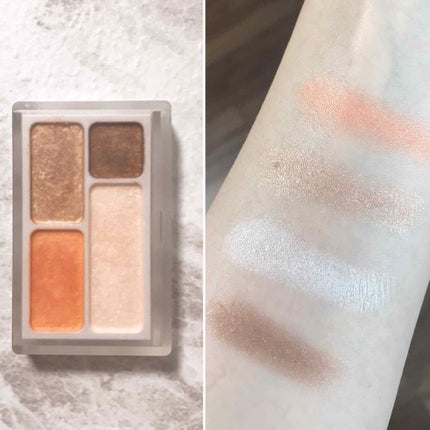 アイカラー4色タイプ/無印良品/アイシャドウパレットを使ったクチコミ(2枚目)