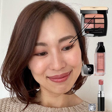 ひろみ♡CHANELをこよなく愛するアラフォー on LIPS 「【CHANELピンクボルドーメイク🌸】どう塗っても素敵に仕上が..」（2枚目）