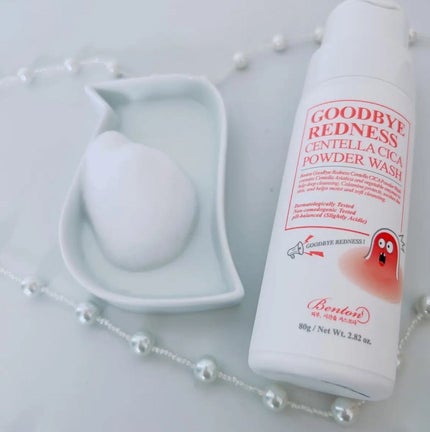 グッバイレッドネス センテラ パウダーウォッシュ 80g/BENTON/洗顔パウダーを使ったクチコミ(2枚目)