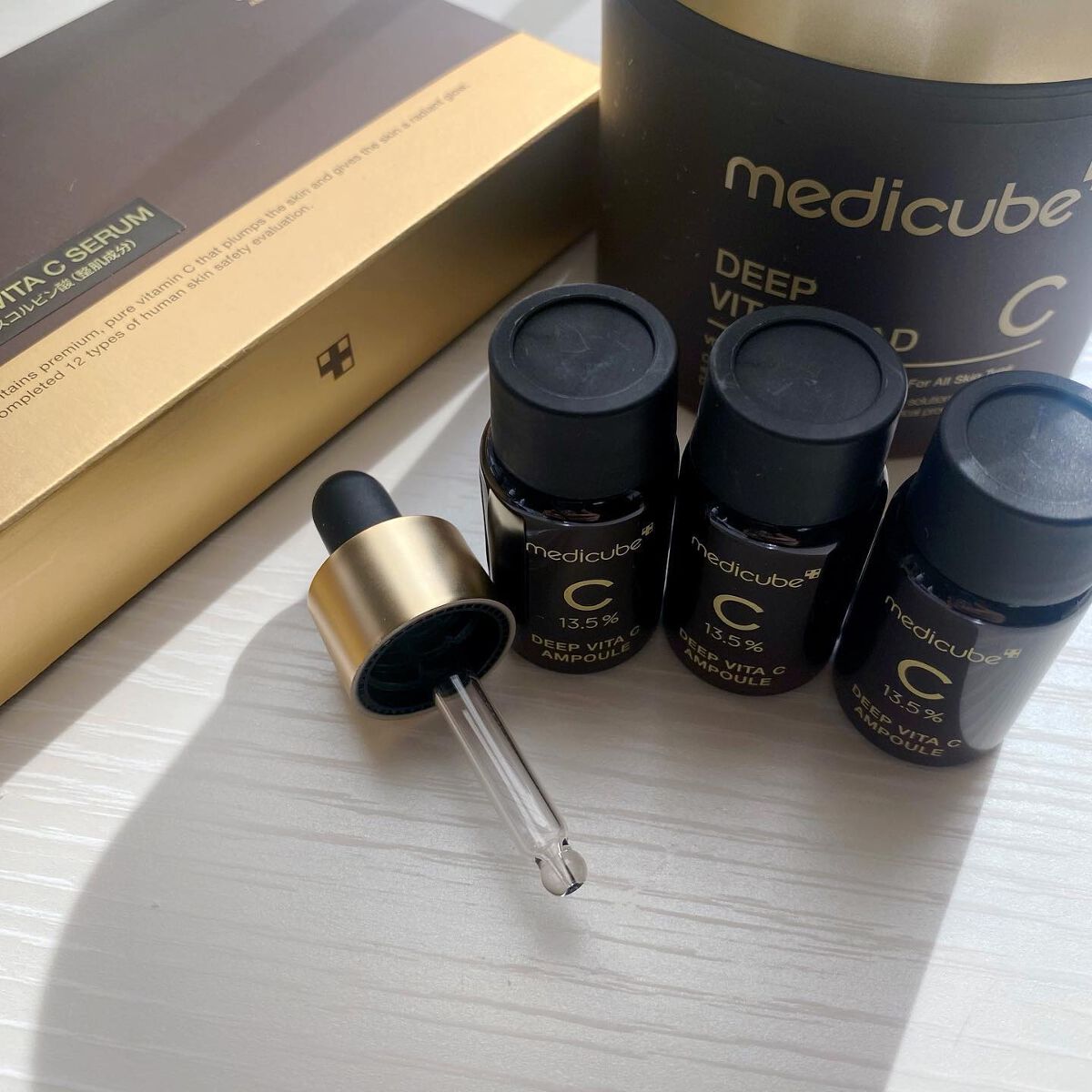 ディープビタCアンプル/MEDICUBE/美容液を使ったクチコミ（3枚目）