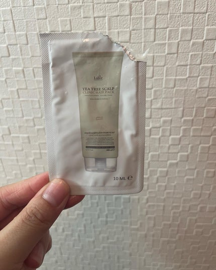 La'dor ティーツリースカルプクリニック ヘアパックのクチコミ「使い切り個包装&サンプル
⭐️ラドール
ティーツリーヘアパック
目にくる系のスースー感でびっ.....」(1枚目)