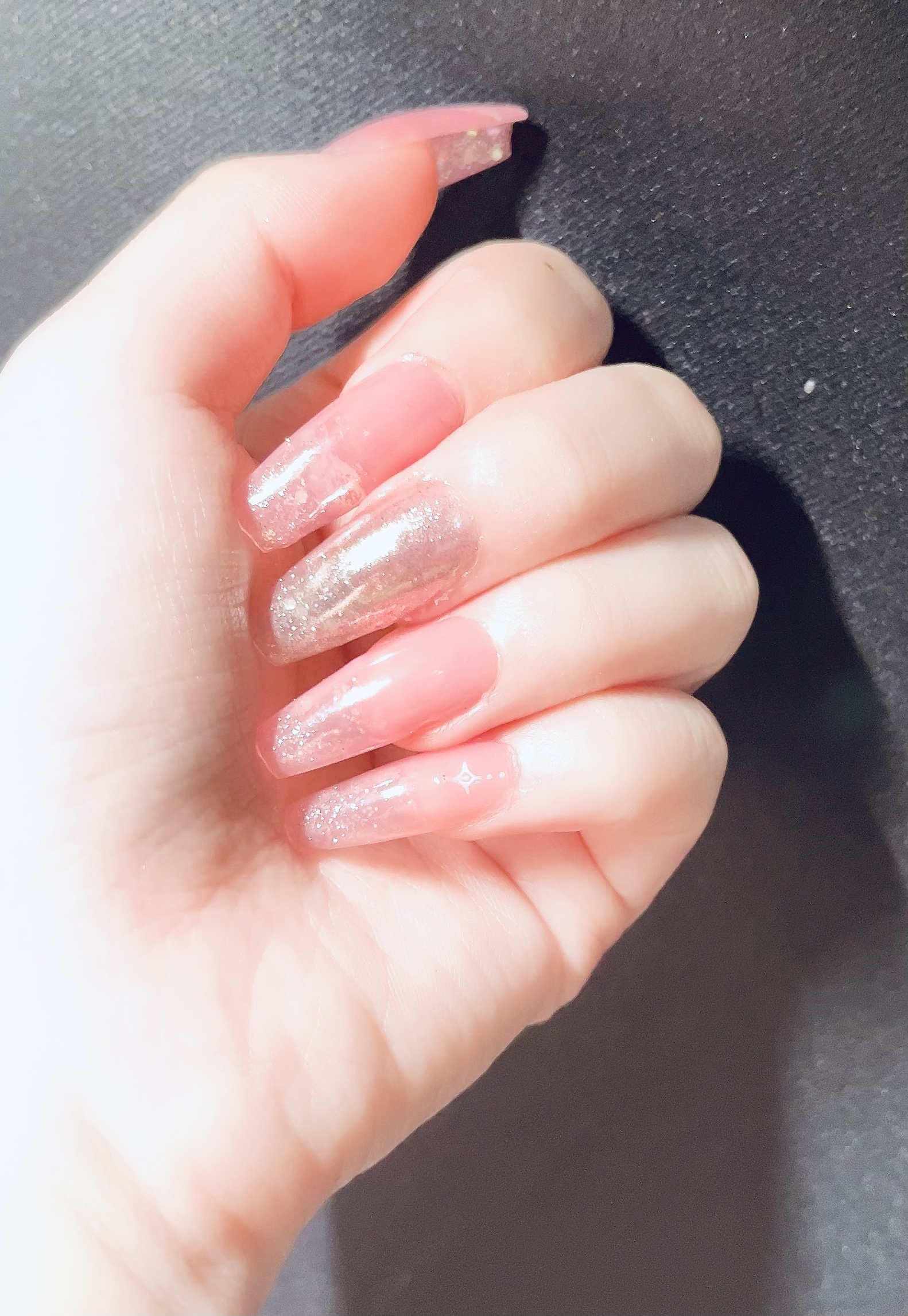 ノンワイプトップコート/セリア/ジェルネイルを使ったクチコミ（2枚目）