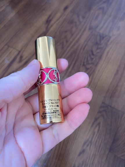 ルージュ ヴォリュプテ シャイン/YVES SAINT LAURENT BEAUTE/口紅を使ったクチコミ(2枚目)