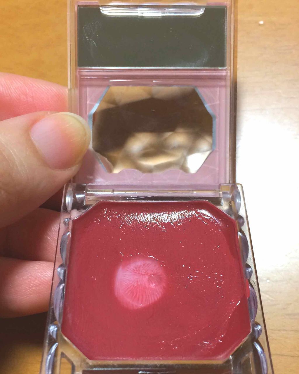 リップ＆チーク ジェル 06 ダークプラムシュガー/キャンメイク/ジェル・クリームチークを使ったクチコミ（2枚目）