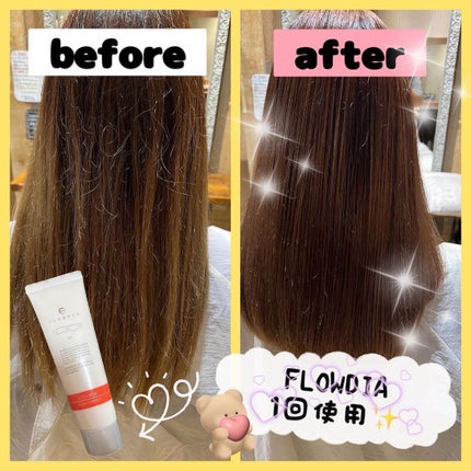 フローディア トリートメント スリークモイスト/FLOWDIA/洗い流すヘアトリートメントを使ったクチコミ(1枚目)