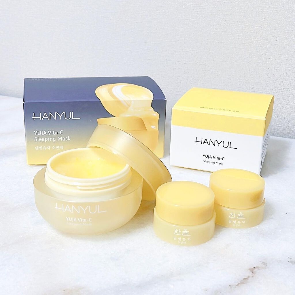 月光ゆず睡眠パック(旧バージョン)/HANYUL(ハンユル)/フェイスクリームを使ったクチコミ(5枚目)