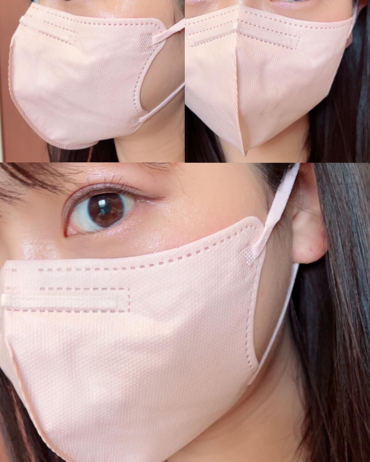 ぴーちゃん🧡インスタでコメント返信 on LIPS 「ブルベにピッタリ♡パステルカラーの血色マスク😷🌼Qoo10のシ..」(3枚目)