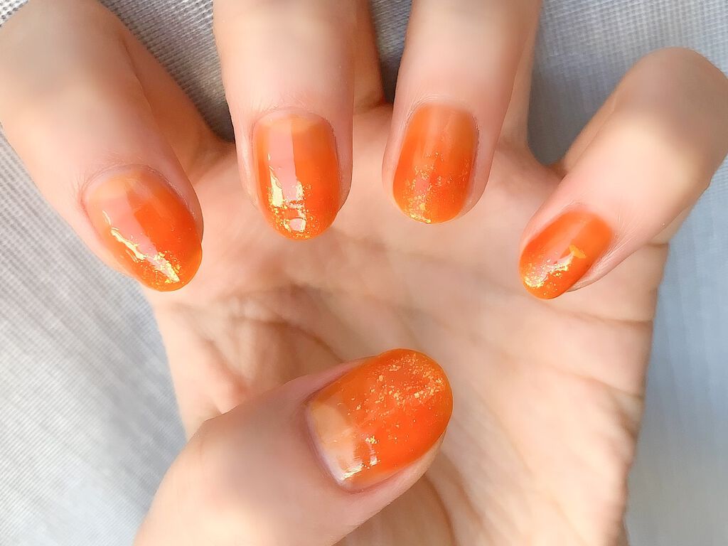 ネイルホリック Juicy color OR211/ネイルホリック/マニキュアを使ったクチコミ（3枚目）