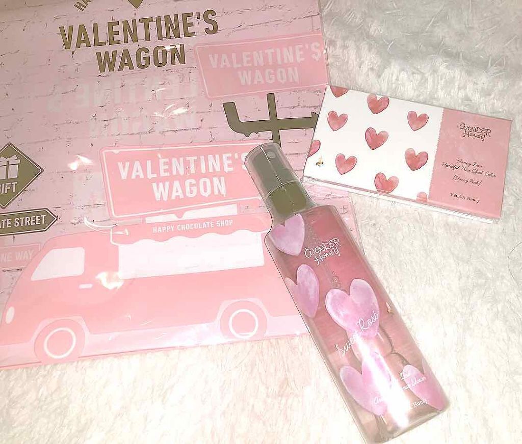 ワンダーハニー ハートフルなピュアチーク/VECUA Honey/パウダーチークを使ったクチコミ（1枚目）