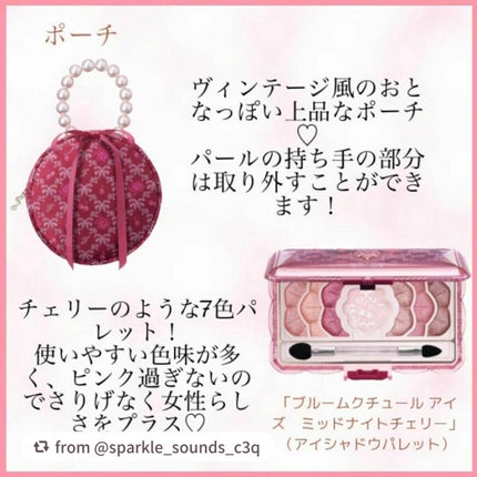 ジルスチュアート ミッドナイトチェリー コレクション/JILL STUART/メイクアップキットを使ったクチコミ(3枚目)
