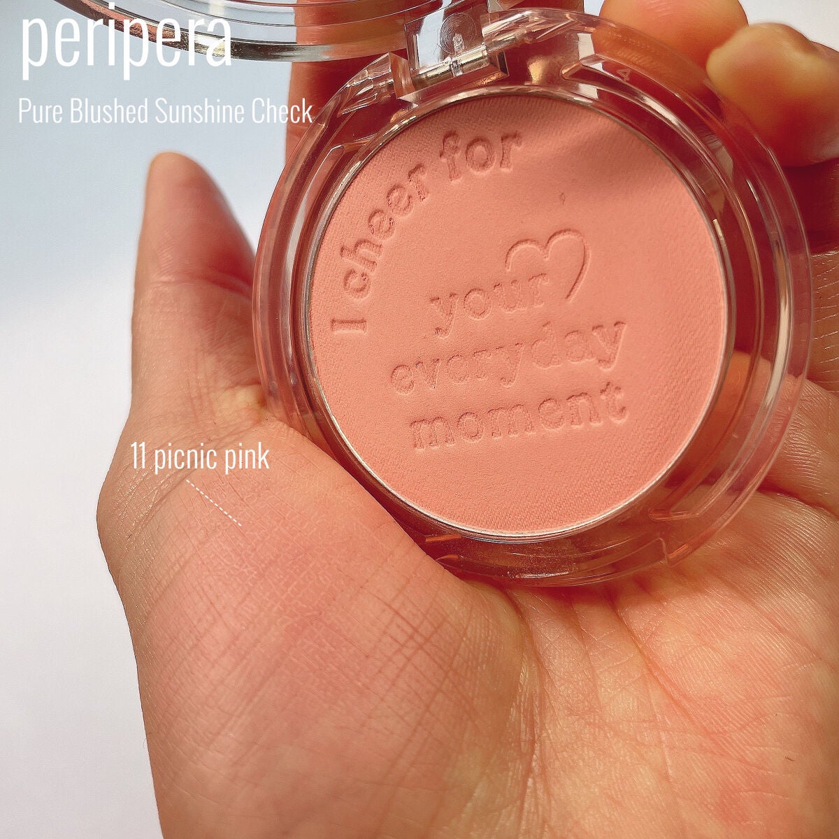 ピュア ブラッシュド サンシャイン チーク/PERIPERA/パウダーチークを使ったクチコミ(3枚目)