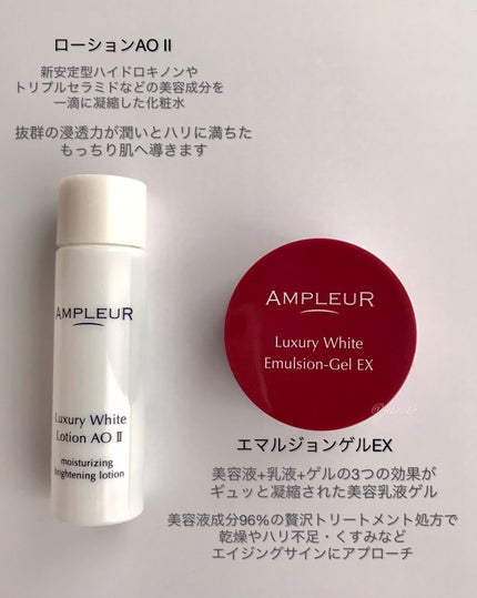 ラグジュアリーホワイト エマルジョンゲルEX/アンプルール/乳液を使ったクチコミ(4枚目)