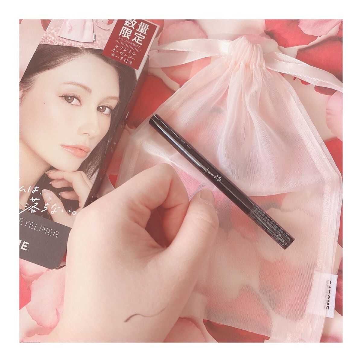 リキッドアイライナー/CAROME./リキッドアイライナーを使ったクチコミ（2枚目）