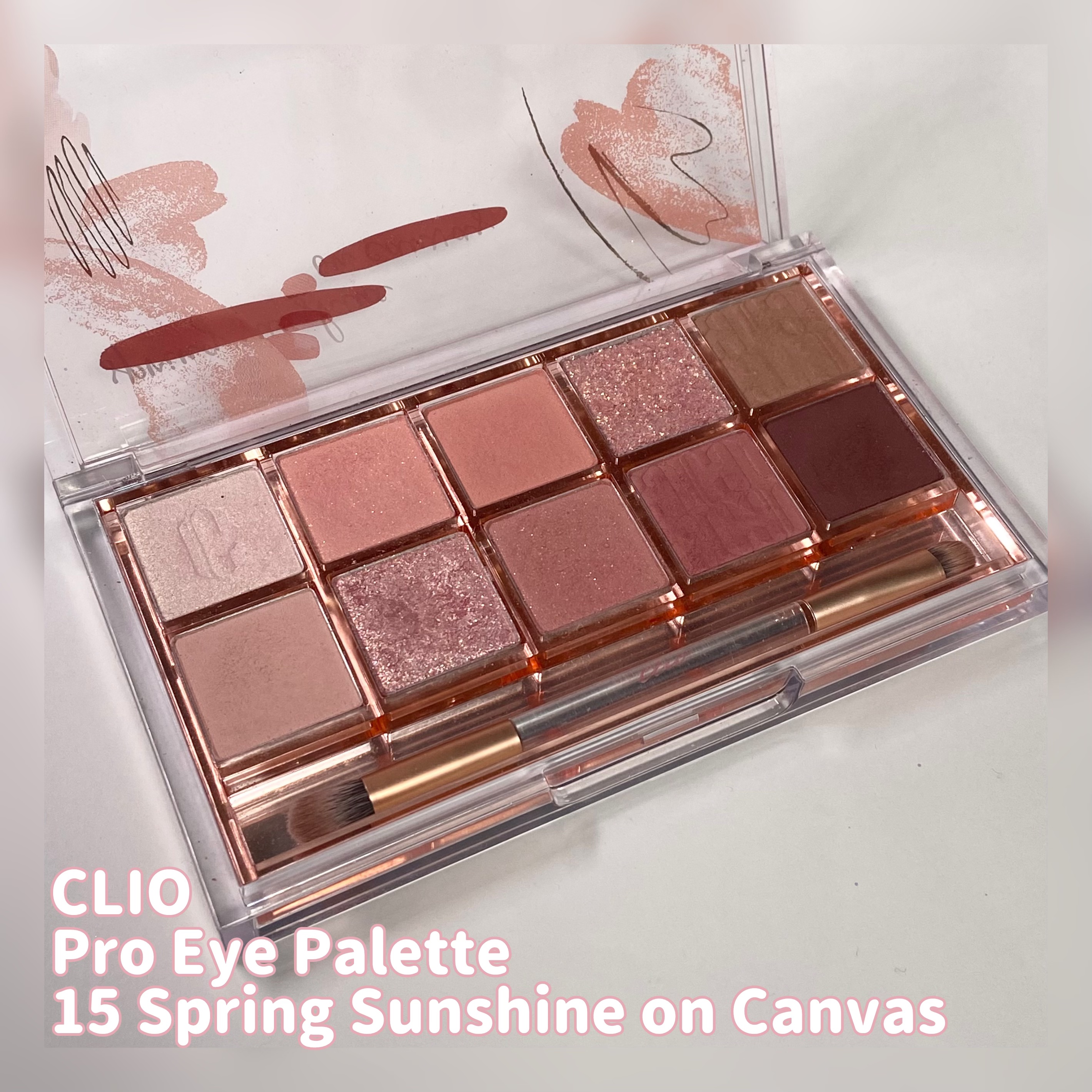 プロ アイ パレット 15 SPRING SUNSHINE ON CANVAS/CLIO/アイシャドウパレットを使ったクチコミ（2枚目）