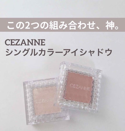 シングルカラーアイシャドウ/CEZANNE/単色アイシャドウを使ったクチコミ(1枚目)