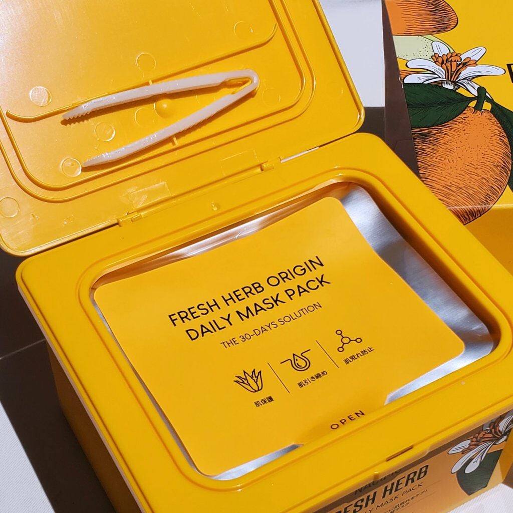 フレッシュハーブオリジンデイリーマスクパック/NACIFIC/シートマスク・パックを使ったクチコミ(2枚目)