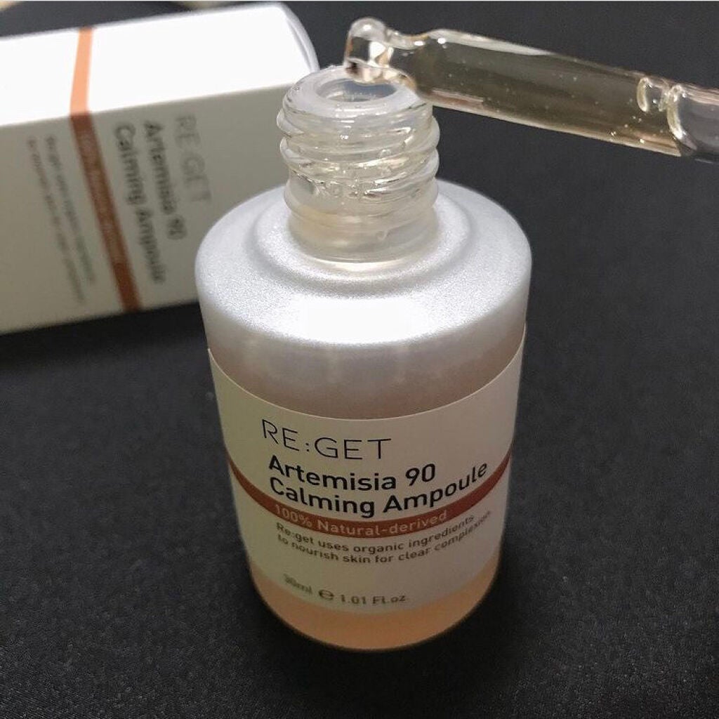 カワラヨモギ90カーミングアンプル/RE:GET/美容液を使ったクチコミ(2枚目)