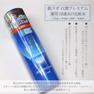 白潤プレミアム薬用浸透美白化粧水/肌ラボ/化粧水を使ったクチコミ（1枚目）