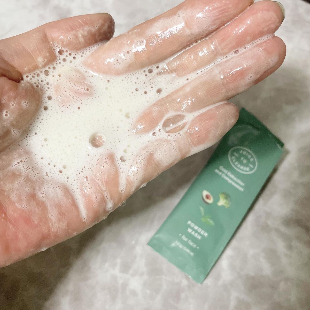 パウダウォッシュ/JUICE TO CLEANSE/洗顔パウダーを使ったクチコミ(3枚目)