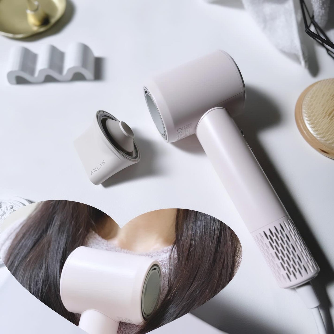 ダブルケアドライヤー/ANLAN/ドライヤーを使ったクチコミ(4枚目)