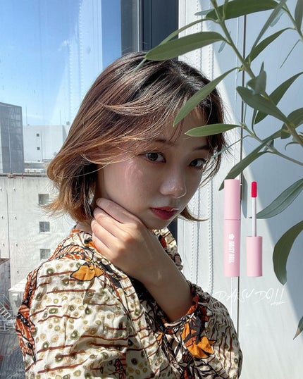 ウォータリー リップ ティント P-01 スイートモーブ/DAISY DOLL by MARY QUANT/リップティントを使ったクチコミ(1枚目)