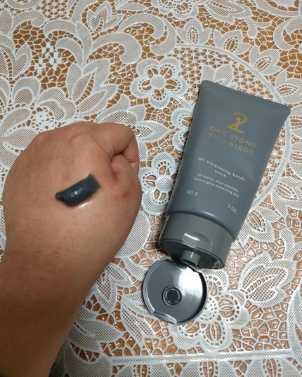 オイルクレンジングバーム ブラック/ONE STONE TWO BIRDS/クレンジングバームを使ったクチコミ(2枚目)