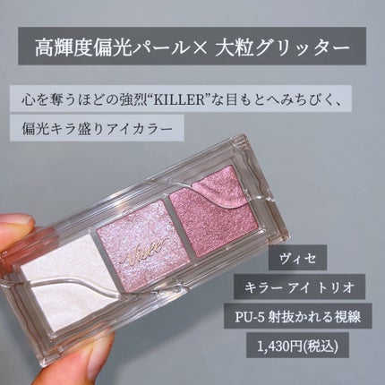 キラー アイ トリオ/Visée/アイシャドウパレットを使ったクチコミ(2枚目)