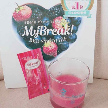 MyBreak! RED SMOOTHIE(マイブレイクレッドスムージー)/CONTRIBUTION/ドリンクを使ったクチコミ（1枚目）