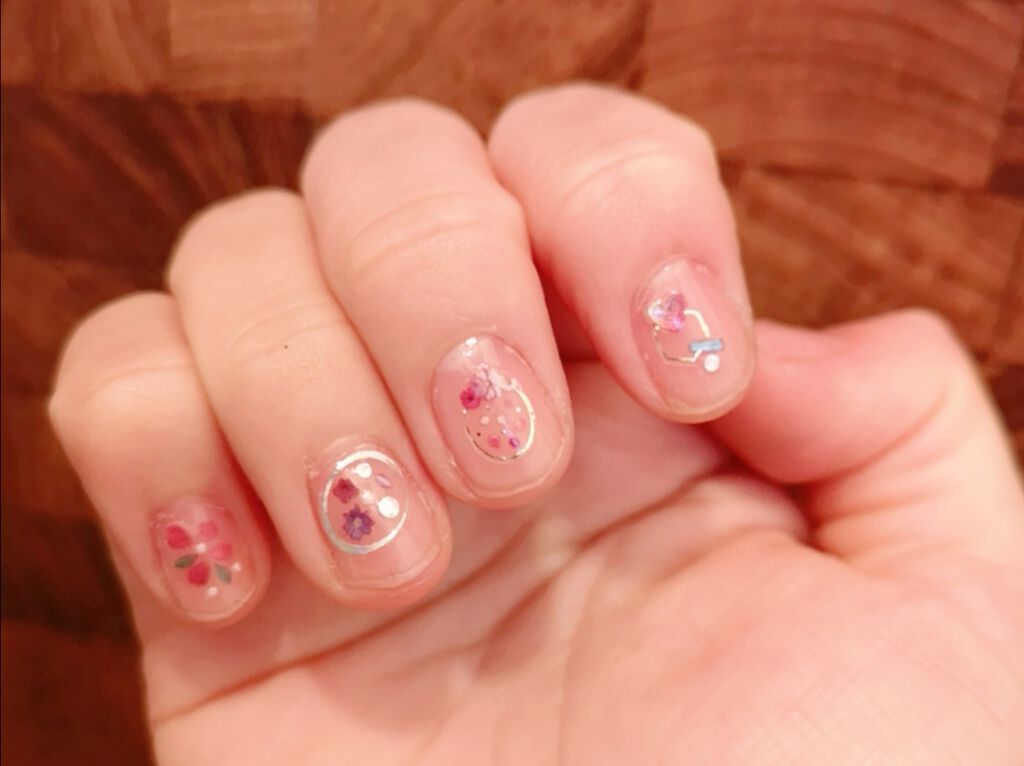 ネイルシール/セリア/ネイルシールを使ったクチコミ(3枚目)