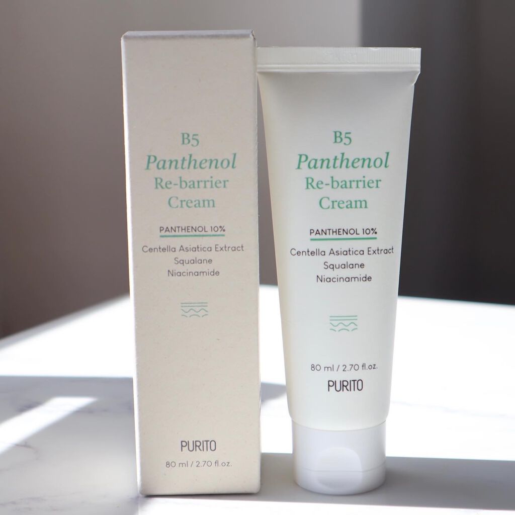 B5パンテノールリバリアクリーム/PURITO/フェイスクリームを使ったクチコミ（2枚目）