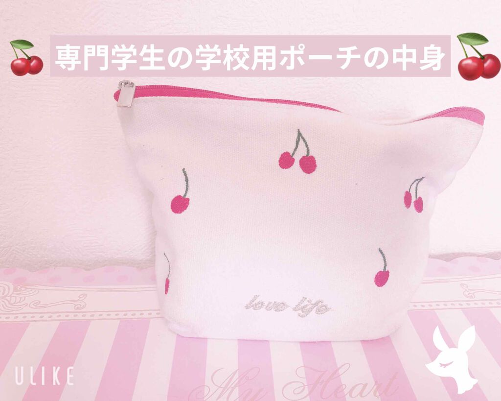 yuru❁⃘乾燥肌 on LIPS 「専門学生の私が学校に持っていってるポーチの中身を紹介します!こ..」(1枚目)