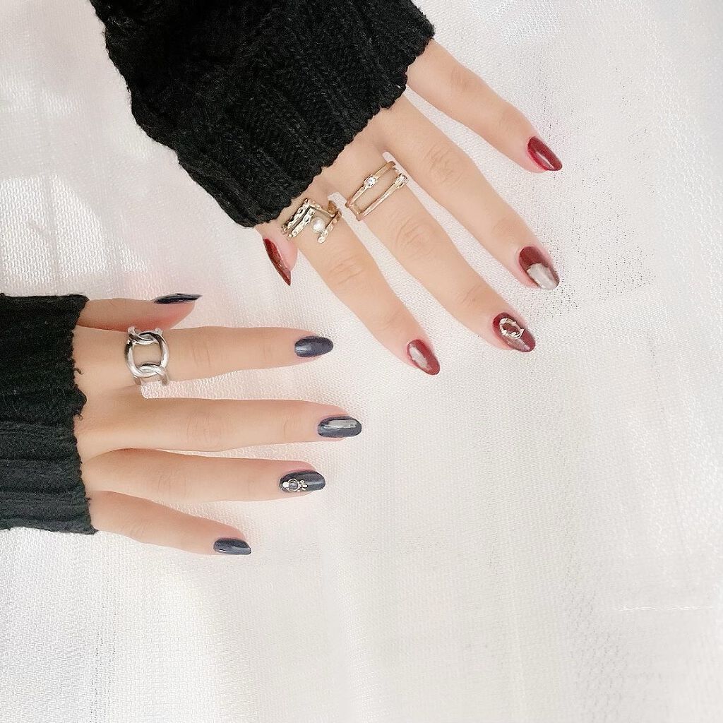 ネイルシール/セリア/ネイルシールを使ったクチコミ(4枚目)