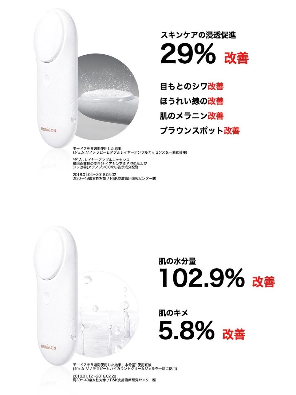 ジェムソノセラピー/Makeon/美顔器・マッサージを使ったクチコミ(5枚目)