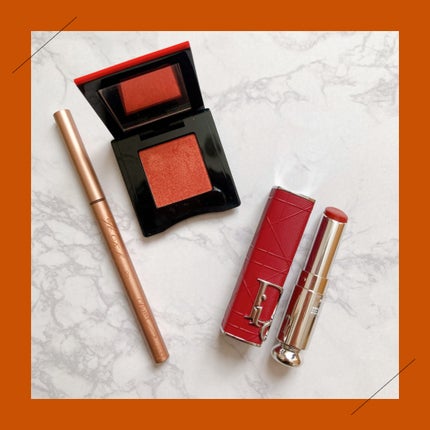 ポップ パウダージェル アイシャドウ 06 Vivivi Orange/SHISEIDO/単色アイシャドウを使ったクチコミ(1枚目)