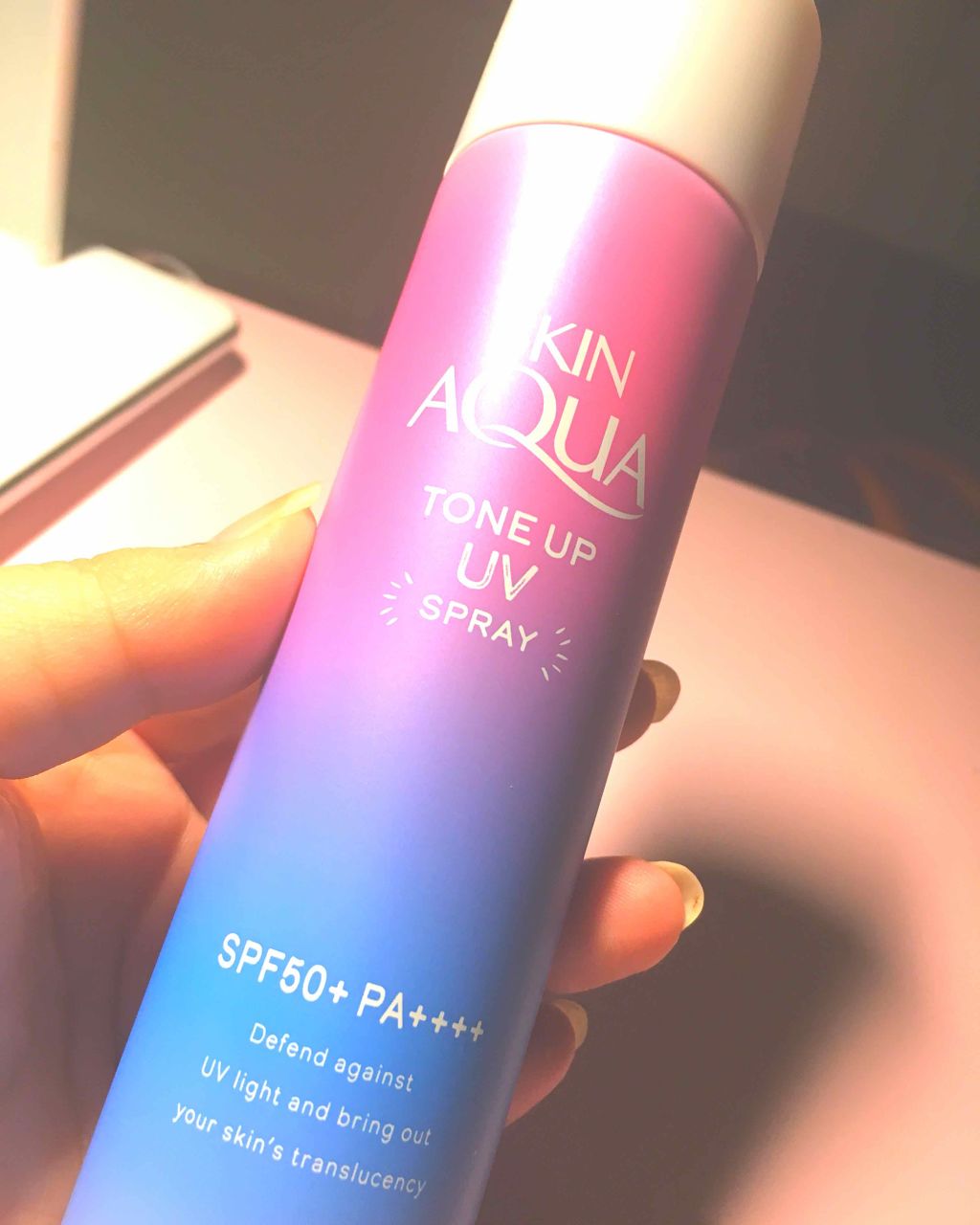 スキンアクア トーンアップUVスプレー/スキンアクア/日焼け止めミスト・スプレーを使ったクチコミ(1枚目)
