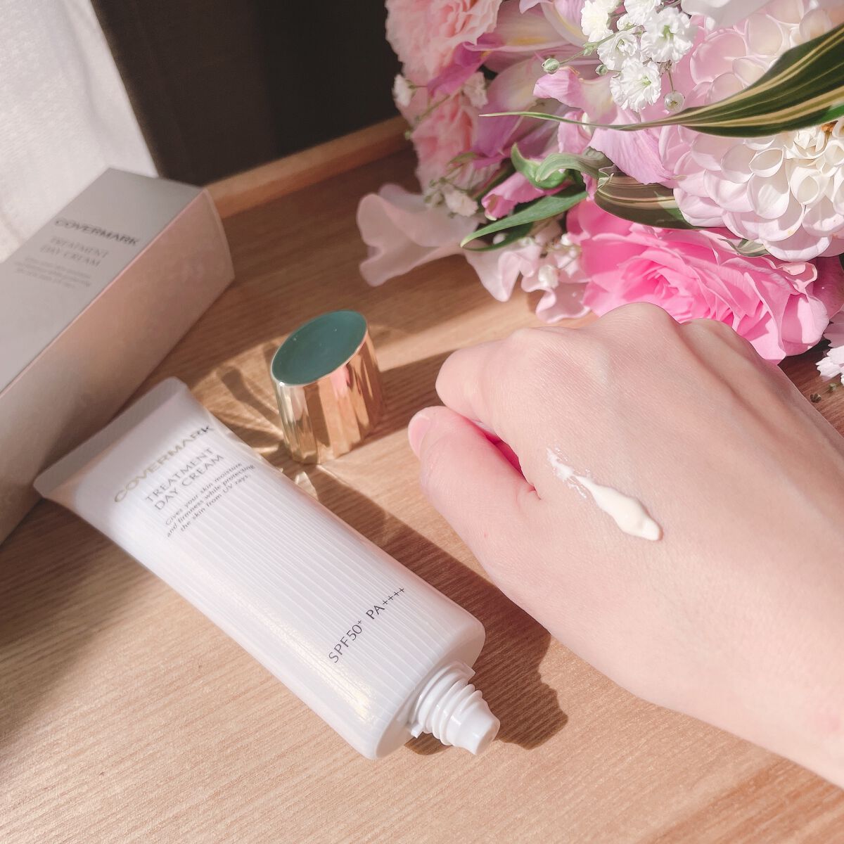 トリートメント デイ クリーム/COVERMARK/日焼け止めクリームを使ったクチコミ（2枚目）