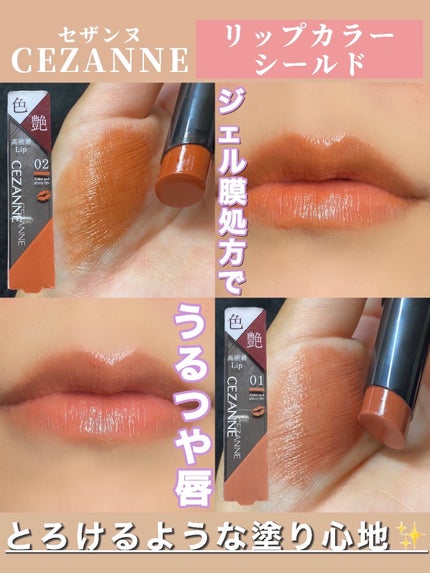リップカラーシールド/CEZANNE/口紅を使ったクチコミ(1枚目)