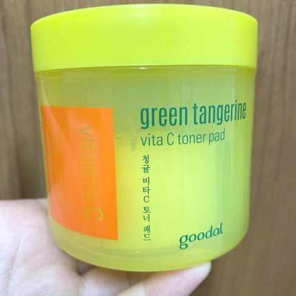 グリーンタンジェリン ビタCダークスポットケアパッド/goodal/トナーパッドを使ったクチコミ(1枚目)