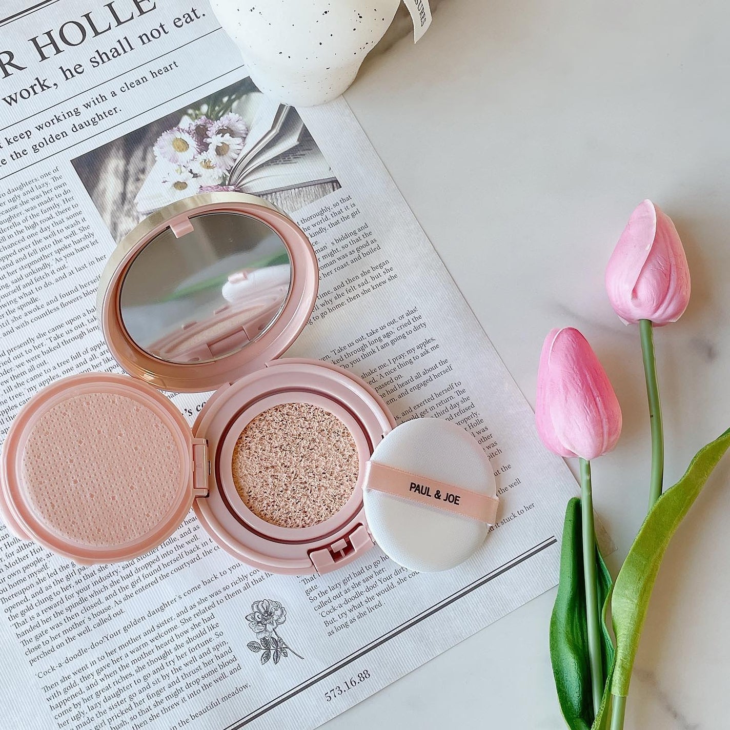 シースルー ヴェール コンパクト/PAUL & JOE BEAUTE/ファンデーションを使ったクチコミ(2枚目)