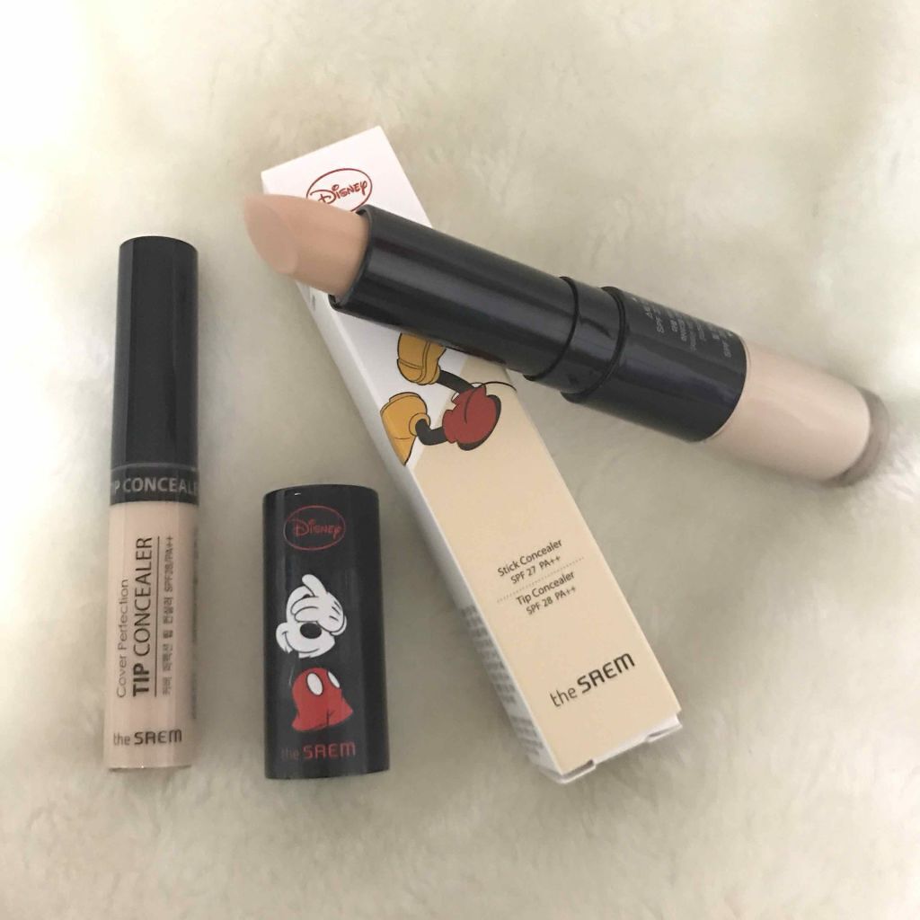 カバーパーフェクション アイディールコンシーラー デュオ/the SAEM/スティックコンシーラーを使ったクチコミ（1枚目）