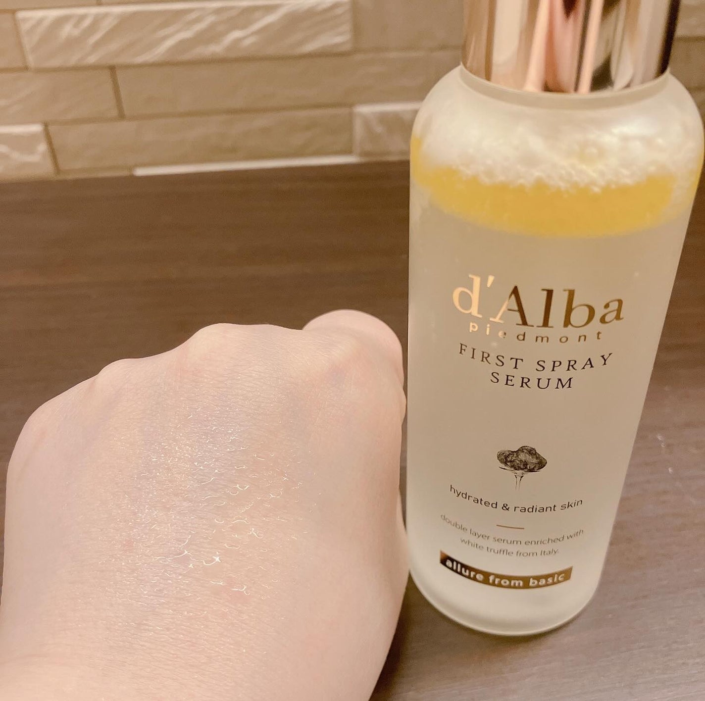 ダルバ ホワイトトリュフファーストスプレーセラム/ダルバ/ミスト状化粧水を使ったクチコミ(3枚目)