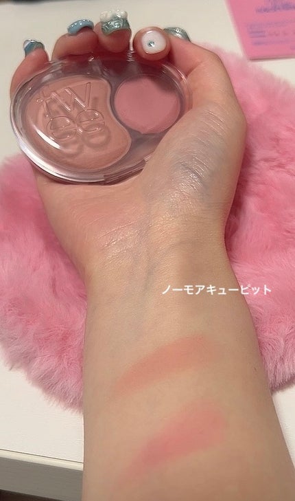 デュアルチークメロウ/fwee/ジェル・クリームチークを使ったクチコミ(1枚目)