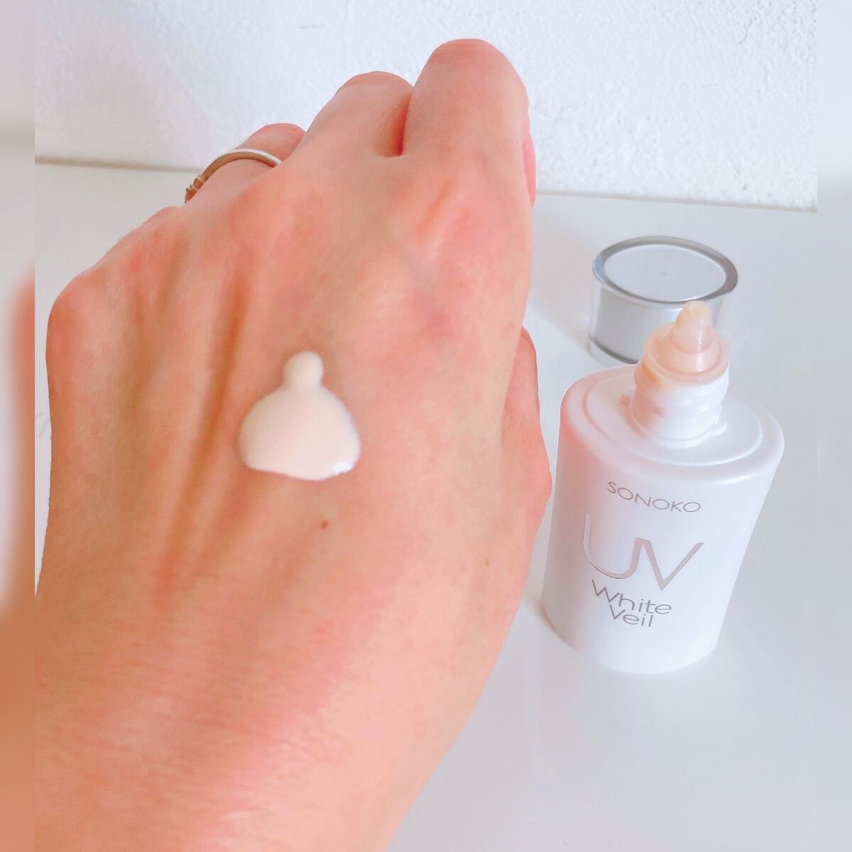UVホワイトヴェール/SONOKO/化粧下地を使ったクチコミ（3枚目）