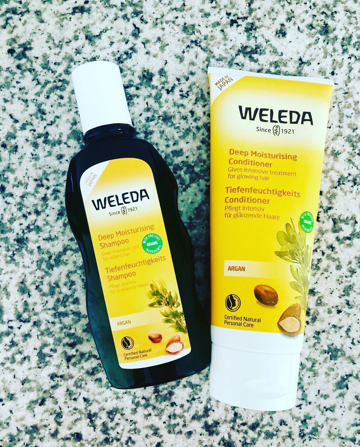 アルガン ヘアシャンプー／ヘアコンディショナー/WELEDA/市販シャンプーを使ったクチコミ（1枚目）