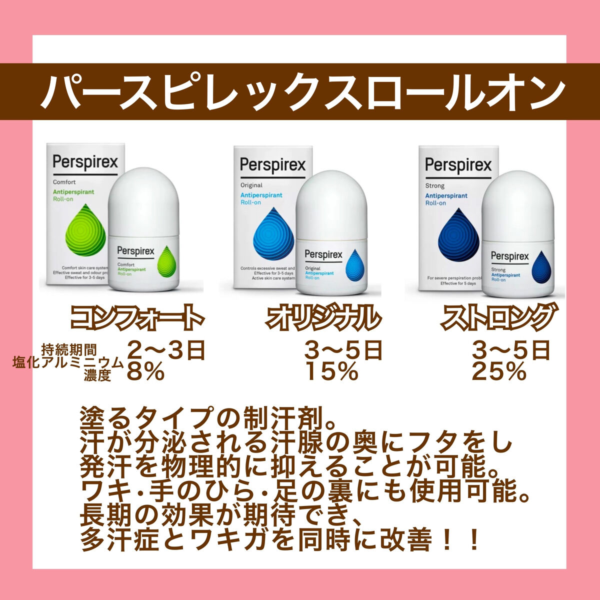 デトランス α/Perspirex/デオドラント・制汗剤を使ったクチコミ（2枚目）