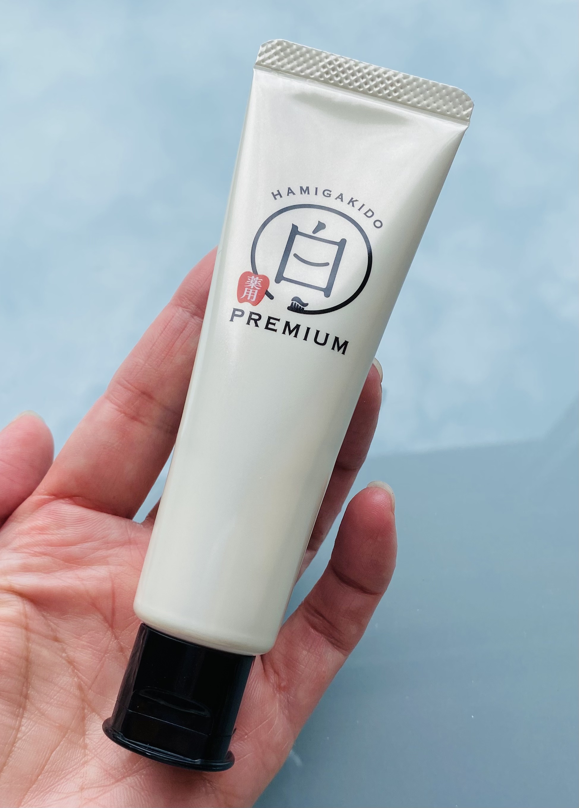 歯磨き堂 薬用ホワイトニングペースト プレミアム/歯磨き堂/歯磨き粉を使ったクチコミ（1枚目）